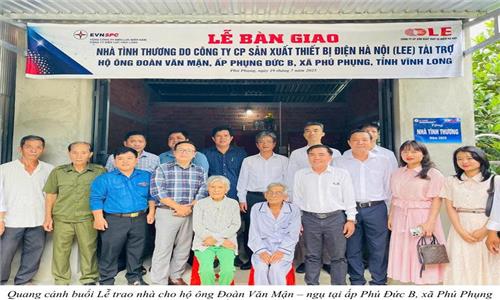 Máy Biến Áp LE BÀN GIAO NHÀ TÌNH THƯƠNG TẠI BẾN TRE